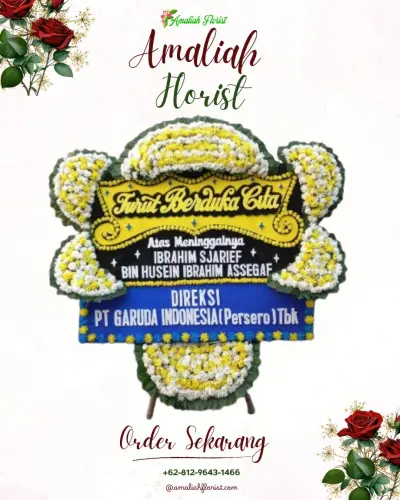 Papan Bunga Duka di Wahyuharjo