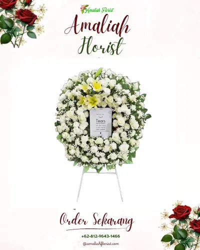 Krans Bunga Duka Cita di Wahyuharjo